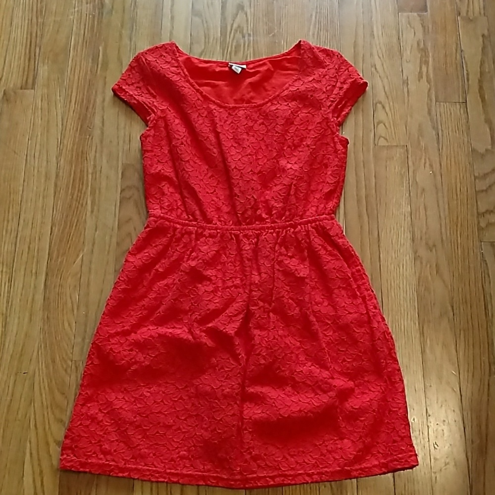 Orange Lace Dress